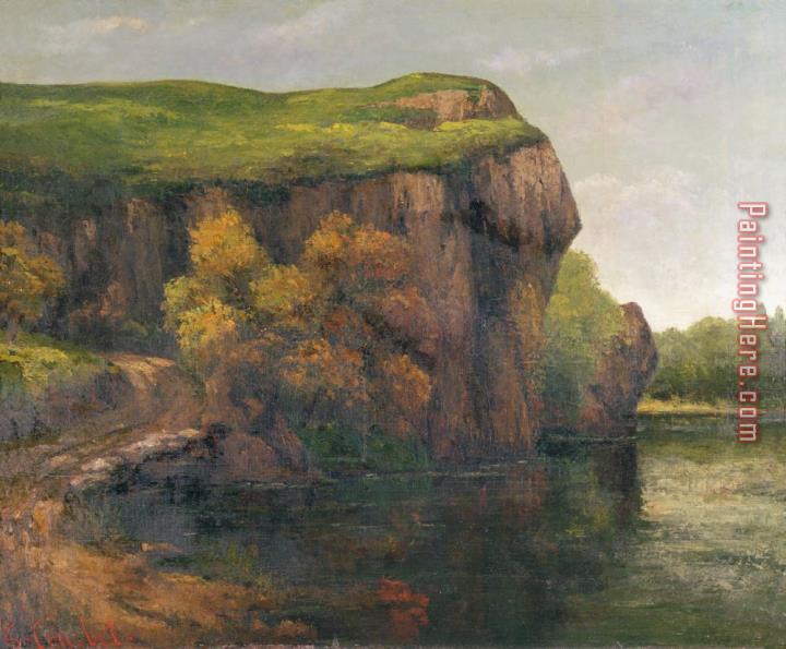 Gustave Courbet Rocky Cliffs